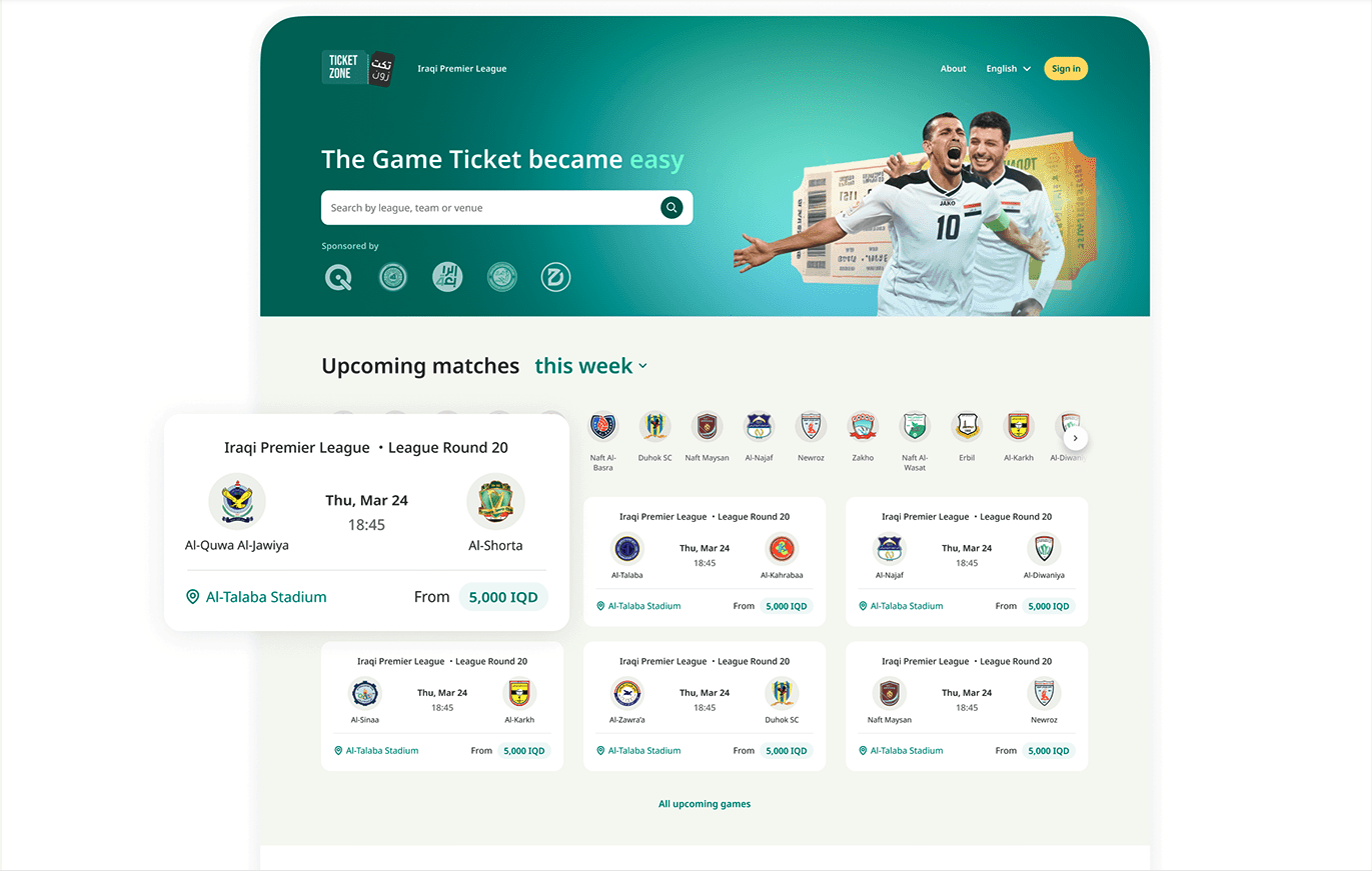 Ticketzone web development 2